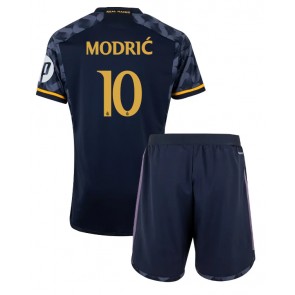 Real Madrid Luka Modric #10 Gostujuci Dres za Dječji 2023-24 Kratak Rukavima (+ kratke hlače)